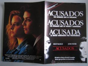 Flyers Publicitaires de films Anciens: acusados jodie foster- folleto de mano doble original estreno